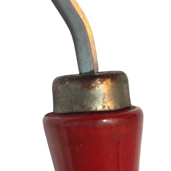 Vintage Khokhloma Scraper Wooden Handle Soviet Era Hand Painted - Picture 6 of 7